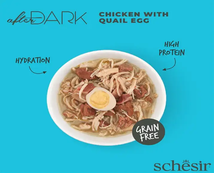 Schesir After Dark Cat Pate Chicken and Quail Egg, 80 GM Ithinkpets (2)