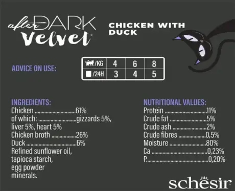 Schesir After Dark Velvet Cat Mousse Chicken and Duck, 80 GM Ithinkpets (1)