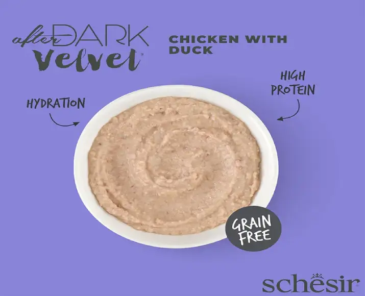 Schesir After Dark Velvet Cat Mousse Chicken and Duck, 80 GM Ithinkpets (1)