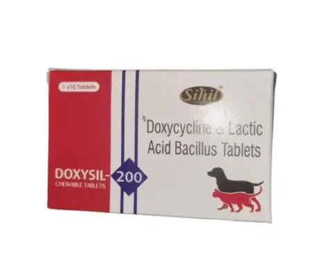 Sihil Doxysil 200 MG (Doxycycline) Tablet for Dogs & Cats at ithinkpets.com (1) (1)