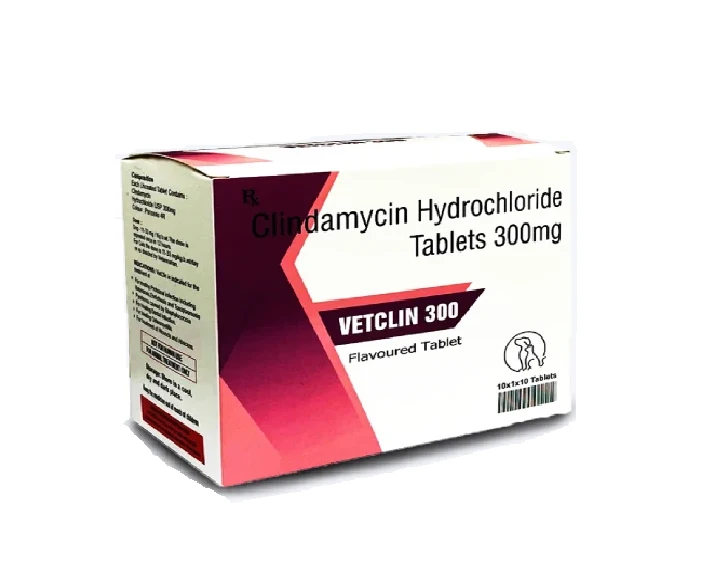 Sihil Vetclin 300 MG (Clindamycin Hydrochloride) Tablets for Dogs and Cats at ithinkpets.com (1) (1)