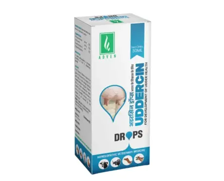Adven Uddercin Vet Drops for Farm Animals, 30 ML at ithinkpets.com (1)