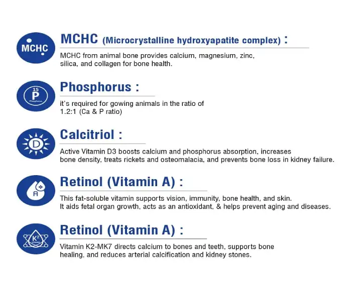 Ecora Calcinex Calcium Tablets for Pets, 60 Tablets Ithinkpets (1)