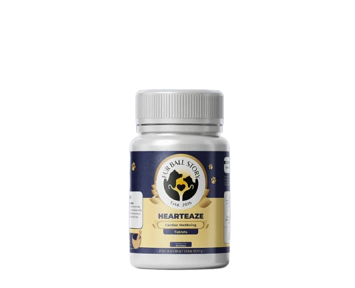 Fur Ball Story Hearteaze for Cardiac Well Being, 60 Tablets at ithinkpets.com (1) (1)
