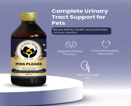 Fur Ball Story Piss Please Syrup, Prevent Urinary Track Infections, 200 ML at ithinkpets.com (2)