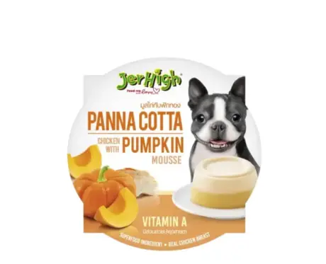 JerHigh Pumpkin Mousse dog food with chicken 70gm Ithinkpets.com