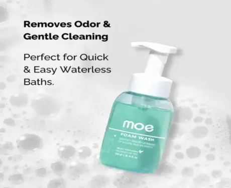 Moe Puppy Dry Shampoo, Cleansing & Conditioning Foam for Cats & Kittens, 300 ML at ithinkpets.com 2