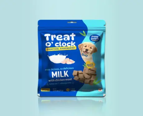 Natural Remedies Treat O Clock Milk & Chicken Dog Treats for Growth, Energy Booster,Calcium & Vitamin D3 Rich, 75 GM Ithinkpets (1)