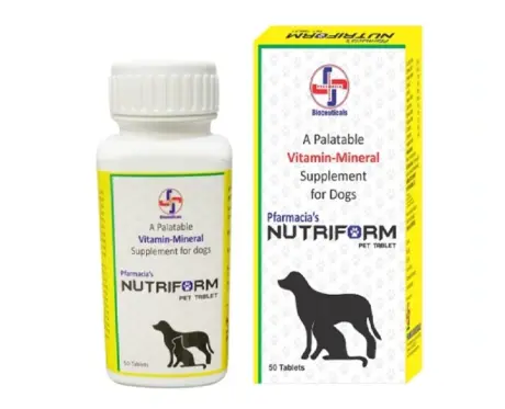 Pfarmacia Nutriform Pet Tablets for Dogs & Cats, 50 Tablets at ithinkpets.com (1) (1)