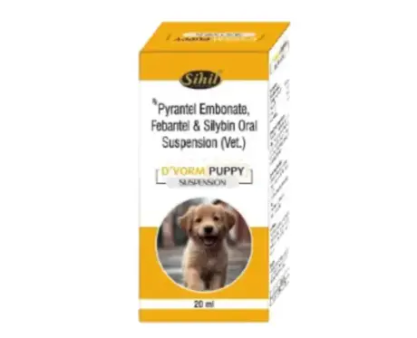 Sihil D Vorm Puppy Dewormer Suspension,20 ML Ithinkpets.com