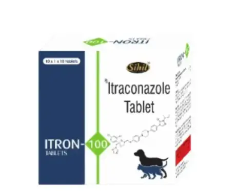 Sihil Itron 100 MG (Itraconazole) Tablets for Dogs, Cats & Small Animals, 10 Tablets Ithinkpets.com