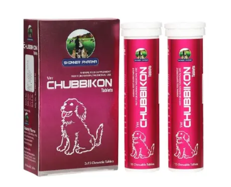 Skonner Pharma Chubbikon Multivitamins for Dog and Cat Weight Management Formula, 30 Tablets at ithinkpets.com (1) (1)
