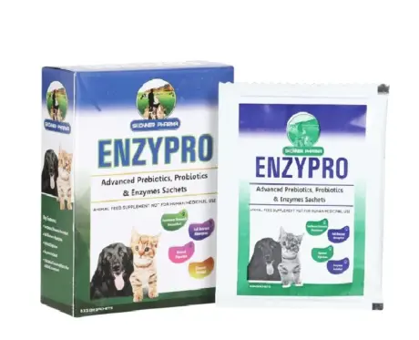 Skonner Pharma Enzypro Advanced Preboitics Enzymes For Dog and Cat, 6 x 5 GM Sachets at ithinkpets.com (1) (1)