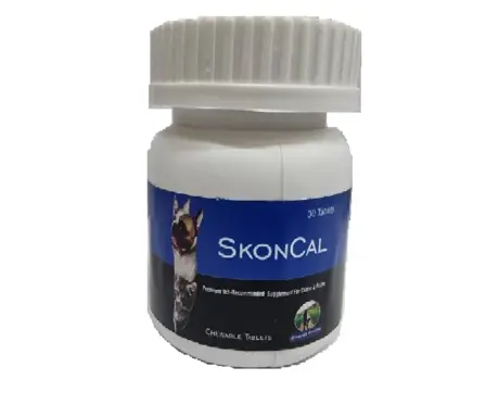 Skonner Pharma Skoncal Tablets for Pets, 30 Tablets at ithinkpets.com (1) (1) (2)