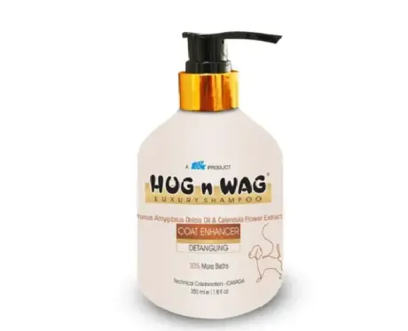 TTK Hug N Wag Coat Enhancer Shampoo with Hyaluronic acid for Dogs, 350 ML at ithinkpets.com (1) (1)