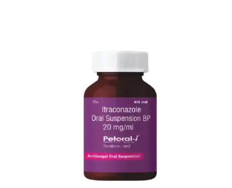 TTK Petoral I (Itraconazole) Antifungal Oral Suspension for Dogs and Cats, 60ML at ithinkpets.com (1) (1)