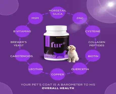 Venttura Fur Plus Chewable Skin & Coat Supplement Tablets for Dogs, 45 Tablets at ithinkpets.com (2)