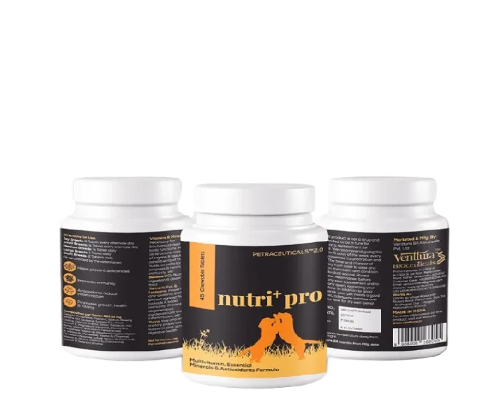 Venttura Nutri Pro Plus Multi Vitamin Chewable Tablets for Dogs, 45 Tablets at ithinkpets.com (1) (1)