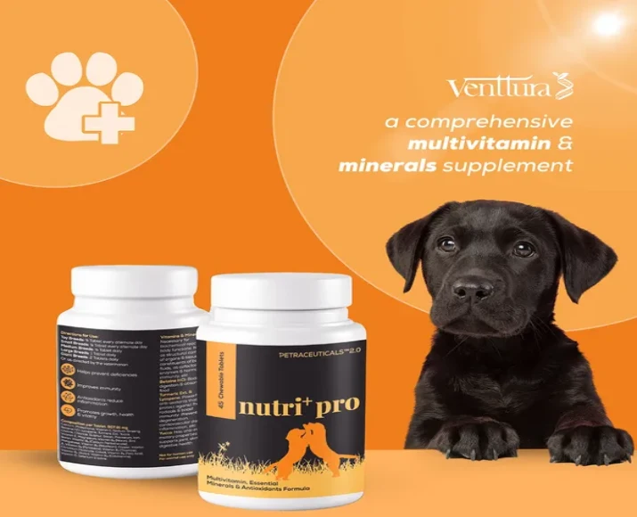 Venttura Nutri Pro Plus Multi Vitamin Chewable Tablets for Dogs, 45 Tablets at ithinkpets.com (2)