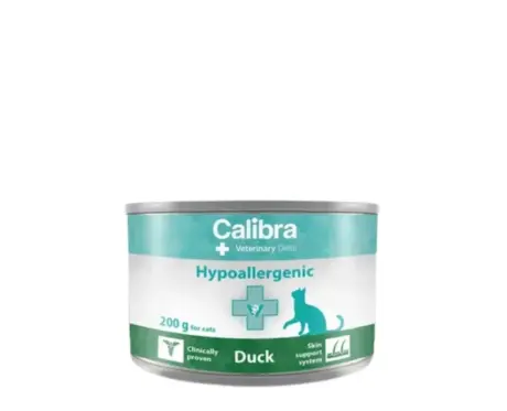 Calibra Hypoallergenic Duck Wet Food Cans, Veterinary Diet Cats, 200 GM at ithinkpets.com 1