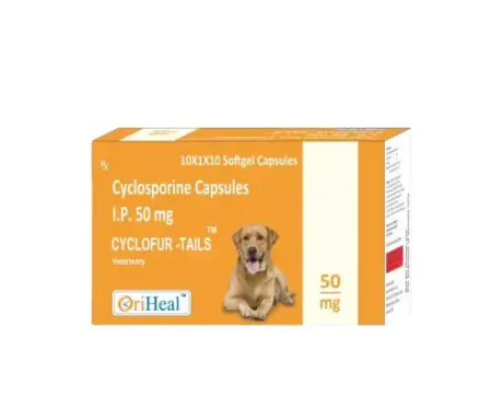 Oriheal Cyclofur Tail 50 MG Skin & Coat tablets for dogs by Ithinkpets.com