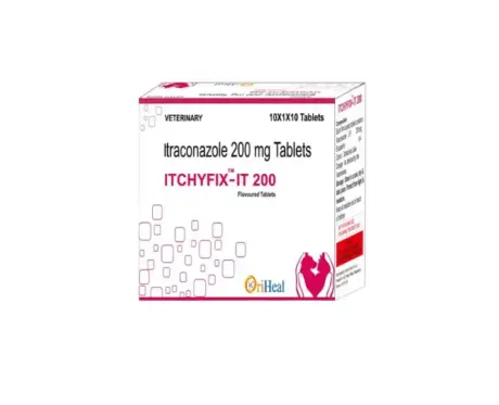 Oriheal Itchyfix IT 200 MG (Itraconazole) Tablets for Dogs and Cats, 10 Tablets at ithinkpets.com 1
