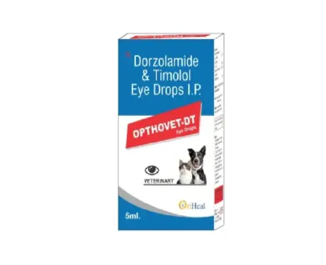 Oriheal Opthovet DT (Dorzolamide & Timolol) Eye Drops 5ml for Dogs and Cats, 5 ML at ithinkpets.com 1 (1)