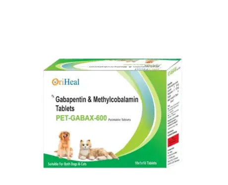 Oriheal Pet Gabax 600 MG tablets for dogs and cats nerve pain relief ithinkpets.com