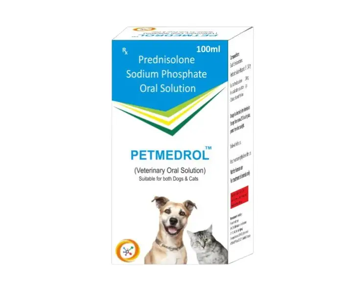 Oriheal Petmedrol Oral Solution Prednisolone for Dogs and Cats 100ml Ithinkpets.com