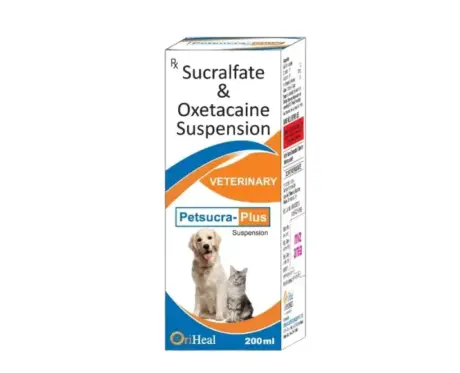 Oriheal Petsucra Plus (Sucralfate & Oxetacaine) Suspension for Dogs and Cats, 200 ML at ithinkpets.com 1