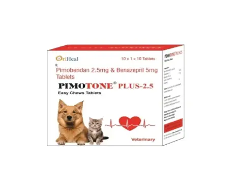 Oriheal Pimotone Plus 2.5 MG Tablet for Dogs and Cats, 10 Tablets at ithinkpets.com 1 (1)