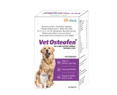 Oriheal Vet Osteofen joint supplement for dogs and cats 30 tablets Ithinkpets.com