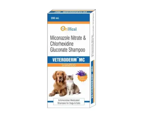 Oriheal Veteroderm MC medicated shampoo for dogs and cats 200ml Ithinkpets.com
