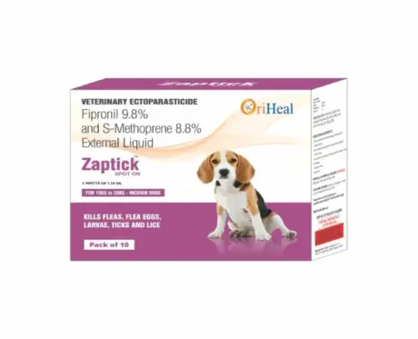 Oriheal Zaptick Spot On 10 to 20 KG (Fipronil & S methoprene) for Dogs at ithinkpets.com 1