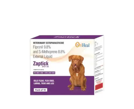 Oriheal Zaptick Spot On 40 to 60 KG for Dogs flea tick treatment Ithinkpets.com