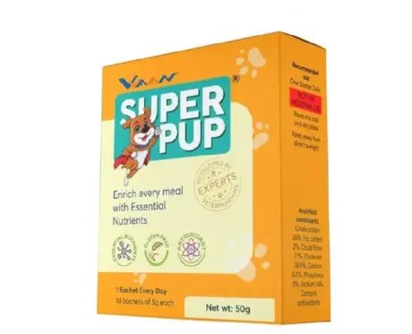Vvaan Superpup Sachets Essential Nutrients for Puppies, 10 Sachets at ithinkpets.com 1 (1)