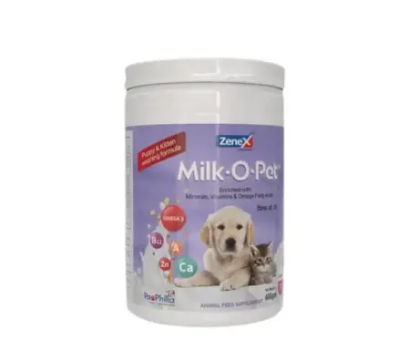 Zenex Milk O Pet Weaning Supplement for Puppies and Kittens, 400 GM at ithinkpets.com 1
