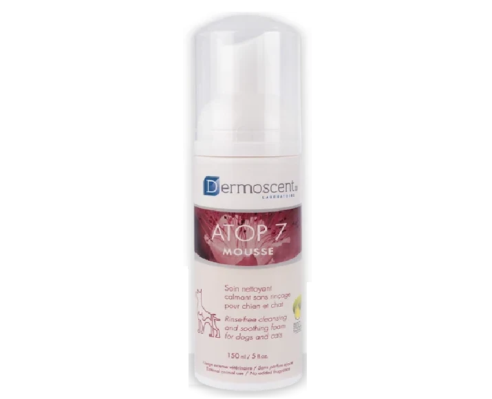 Savavet Dermoscent Atop 7 Mousse Dry Shampoo for Dogs & Cats, 150 ML at ithinkpets.com 1 1