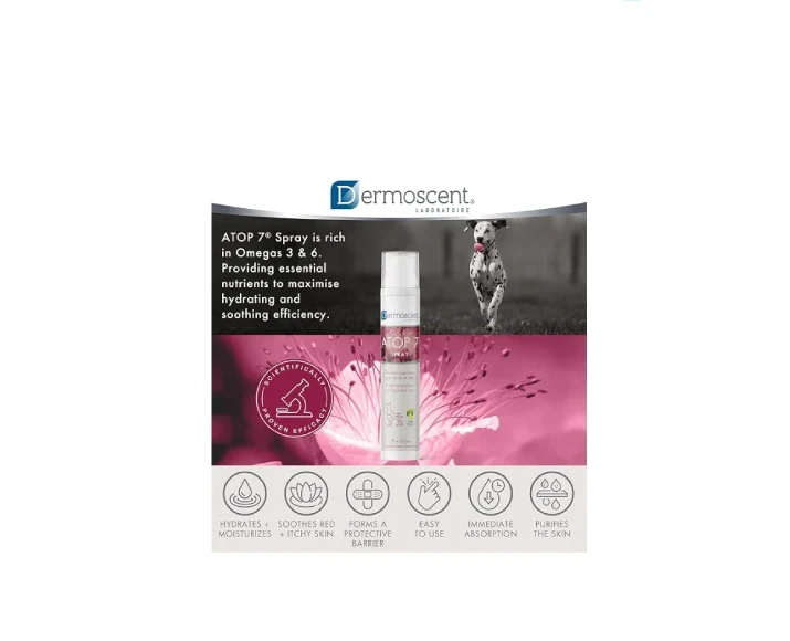 Savavet Dermoscent Atop 7 Spray for Dogs & Cats, 75 ML at ithinkpets.com 8