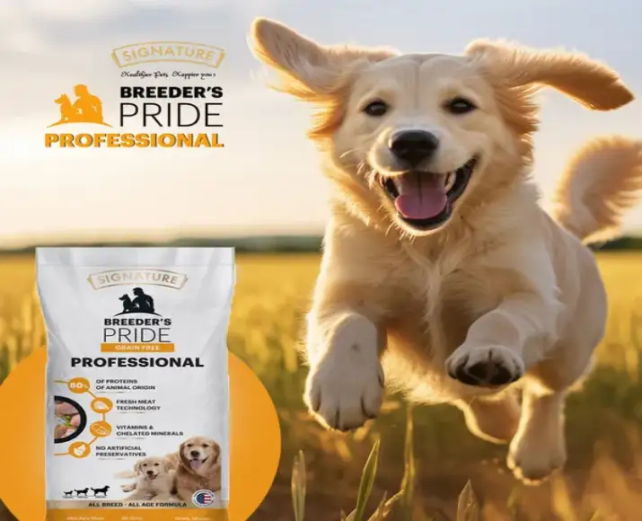 Signature professional breeder dog food for active and adult dogs Ithinkpets.com
