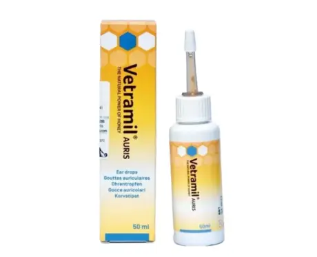 Vetina Vetramil Auris Ear Drops for dogs and cats 50ml bottle