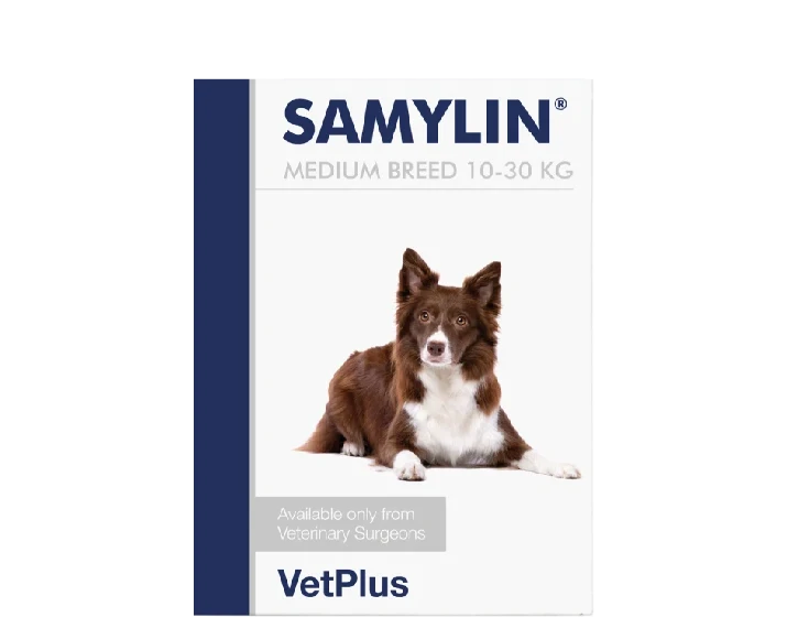 Vetplus Samylin Medium Sachets Nutraceutical Supplement for Dog & Cat, 30 Sachets at ithinkpets.com 1 (1)