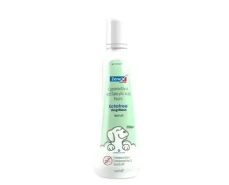 Zenex Ectofree anti tick and flea shampoo for dogs 200ml Ithinkpets.com