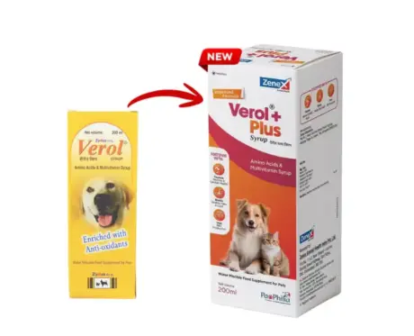 Liquid pet supplement Zenex Verol PLUS for daily nutrition support Ithinkpets.com