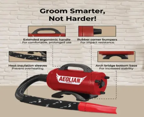 Aeolian Blaster Pro Ametek Single Motor Dryer, TD-901GT-PRO at ithinkpets.com 2