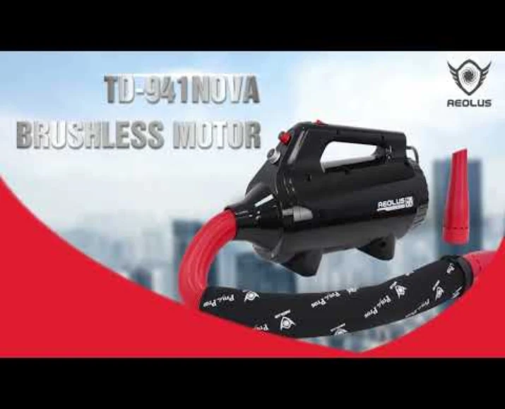 Aeolus Nova Brushless Motor Dryer for Pets, Black, (TD-941NOVA) at ithinkpets.com 7