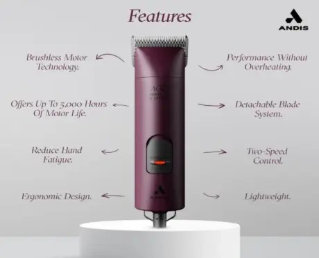 Andis AGC Super 2 Brushless Clipper for Pets at ithinkpets.com 2