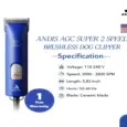 Andis AGC Super 2 Brushless Clipper for Pets at ithinkpets.com 8