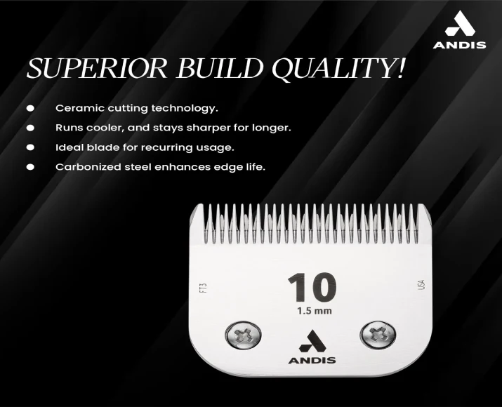 Andis Ceramic Edge Detachable Blade, Size 10 at ithinkpets.com 2