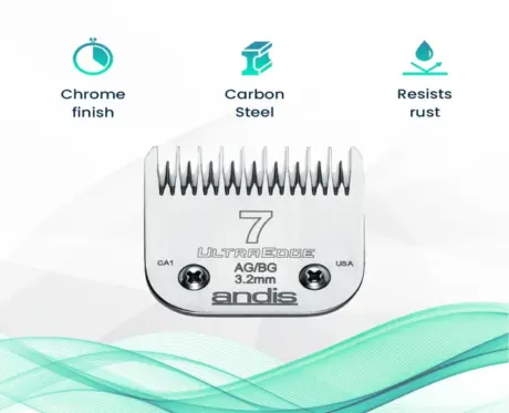Andis Ultra Edge Blade Size 7, Skip Tooth at ithinkpets.com 2